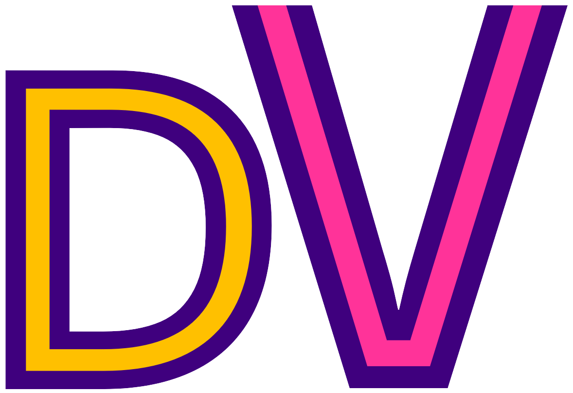 Delphine Vincent initials brand logo