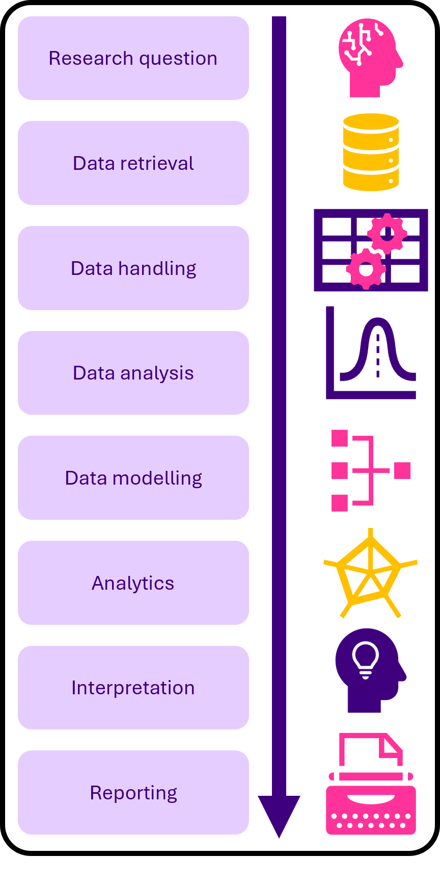 statistical workflow illustration