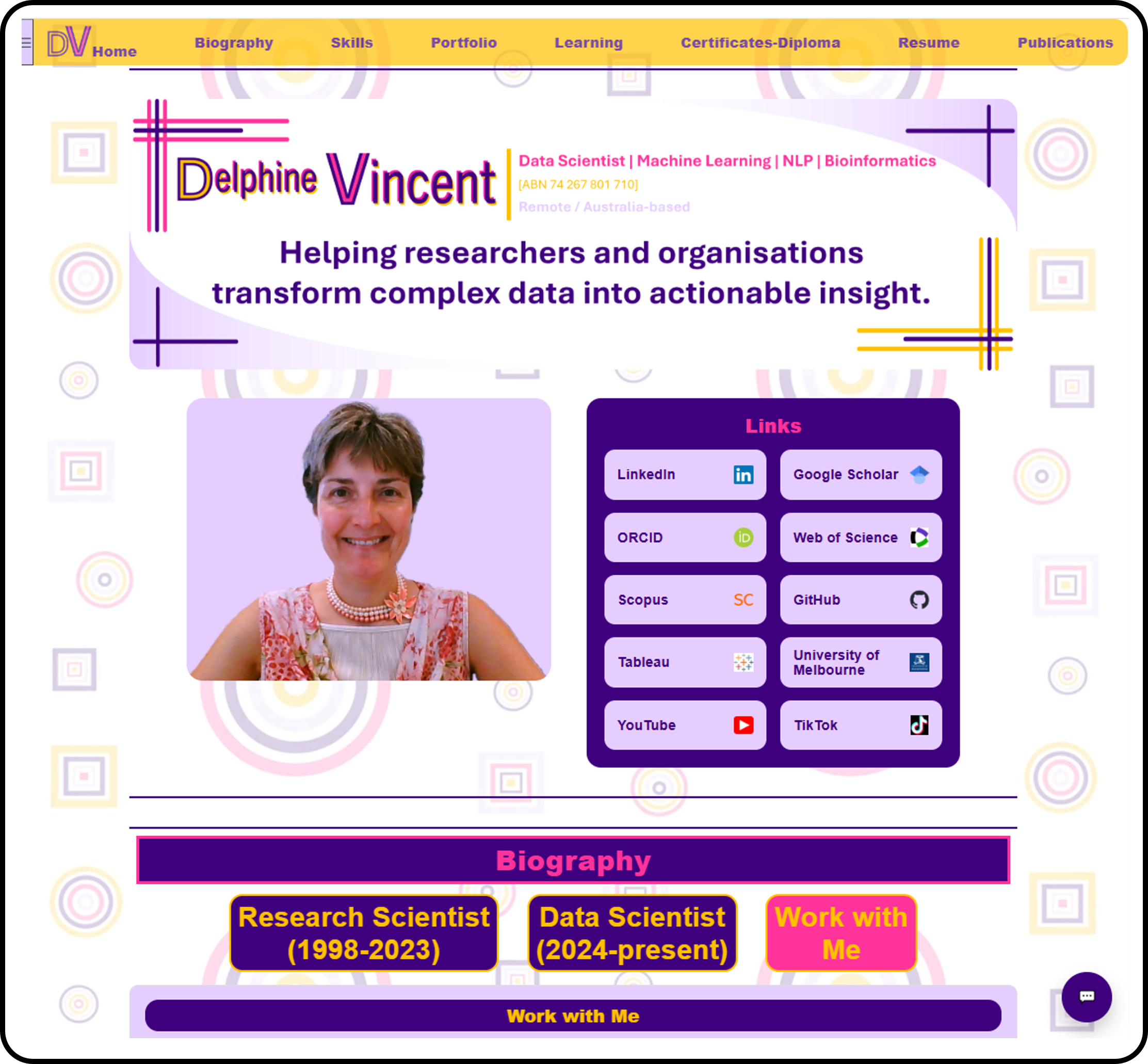 Accessibility, responsive design and interactive website features